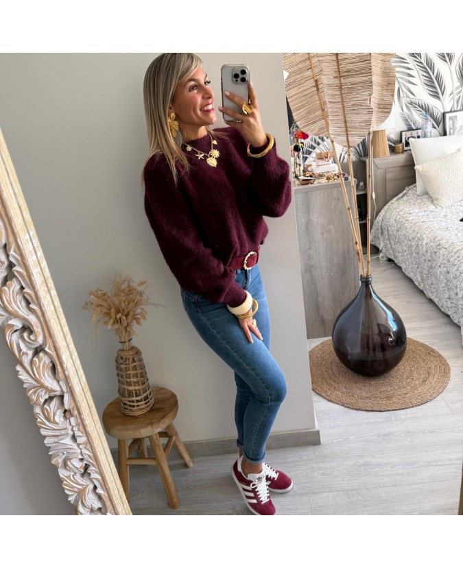 PULL DRISS - BORDEAUX