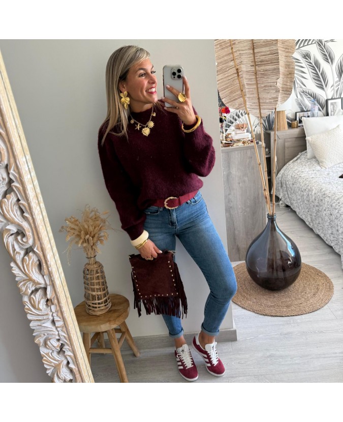 PULL DRISS - BORDEAUX