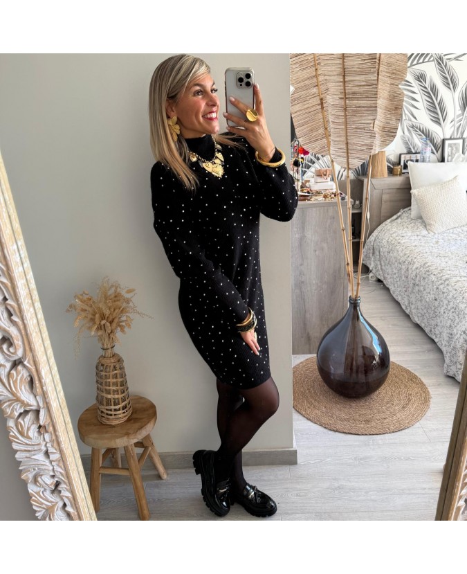 ROBE PULL ISELINE - NOIR