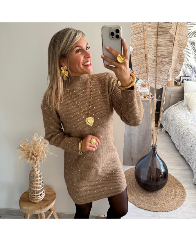 ROBE PULL ISELINE - TAUPE