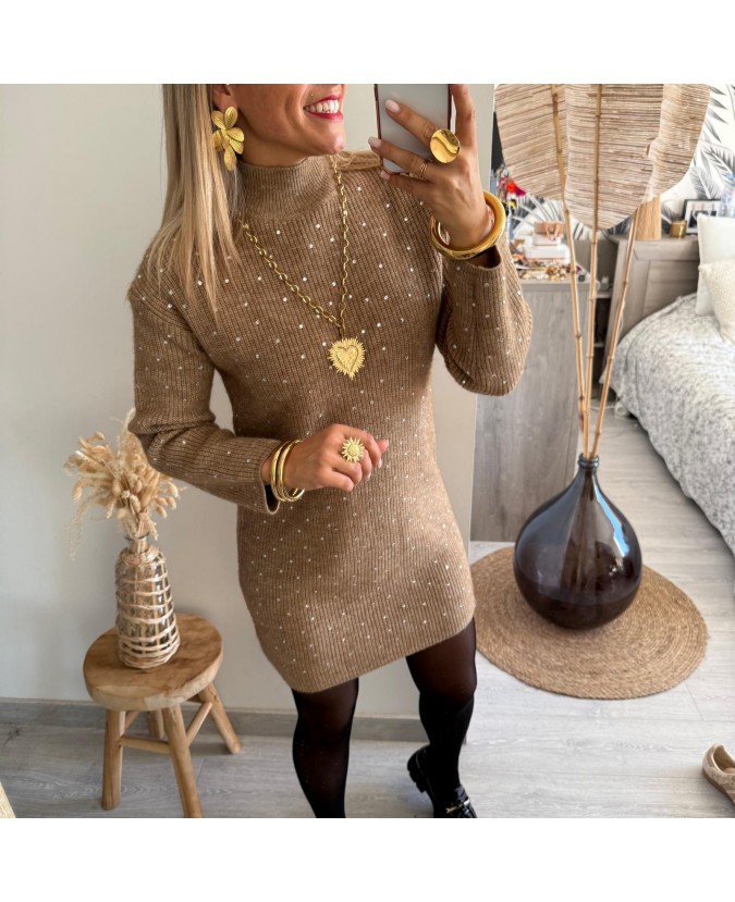 ROBE PULL ISELINE - TAUPE