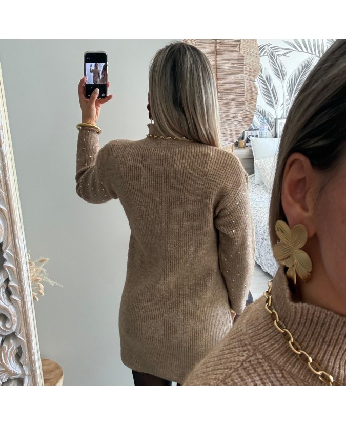 ROBE PULL ISELINE - TAUPE