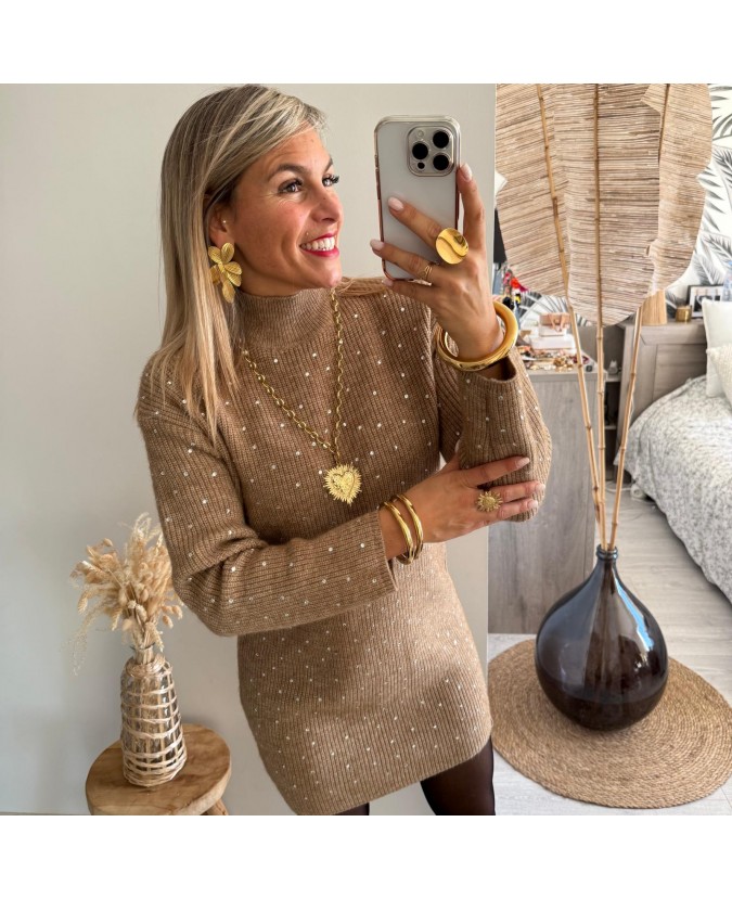 ROBE PULL ISELINE - TAUPE