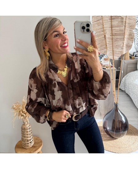 BLOUSE STEREM - MARRON