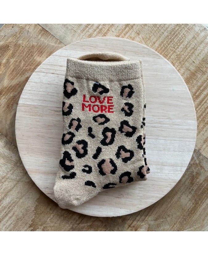 CHAUSSETTES LÉOPARD - LOVE MORE