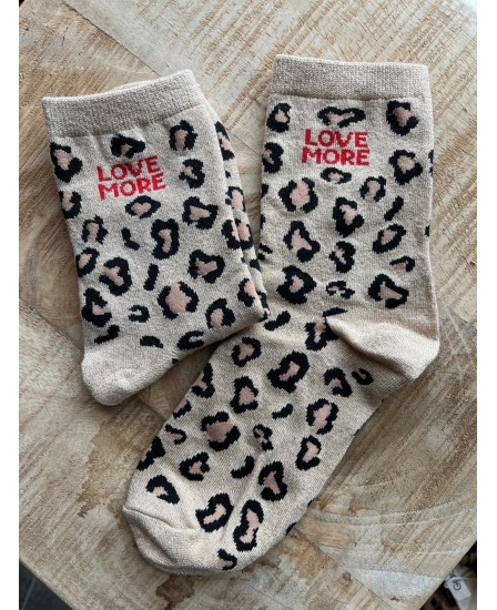 CHAUSSETTES LÉOPARD - LOVE MORE