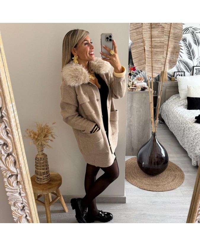 VESTE BARCLAY - TAUPE