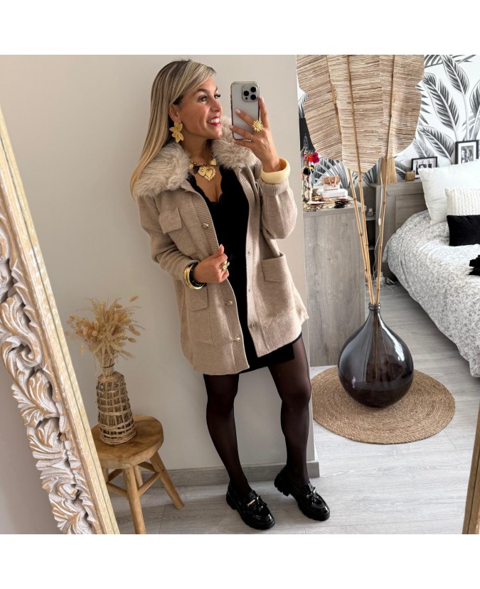 VESTE BARCLAY - TAUPE