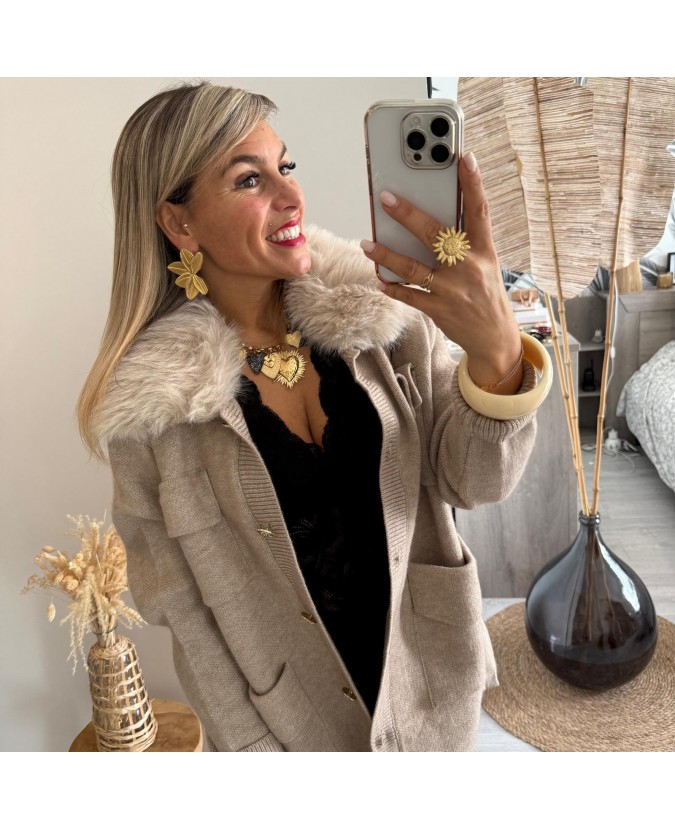 VESTE BARCLAY - TAUPE