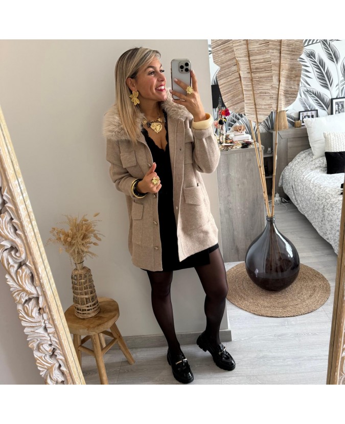 VESTE BARCLAY - TAUPE