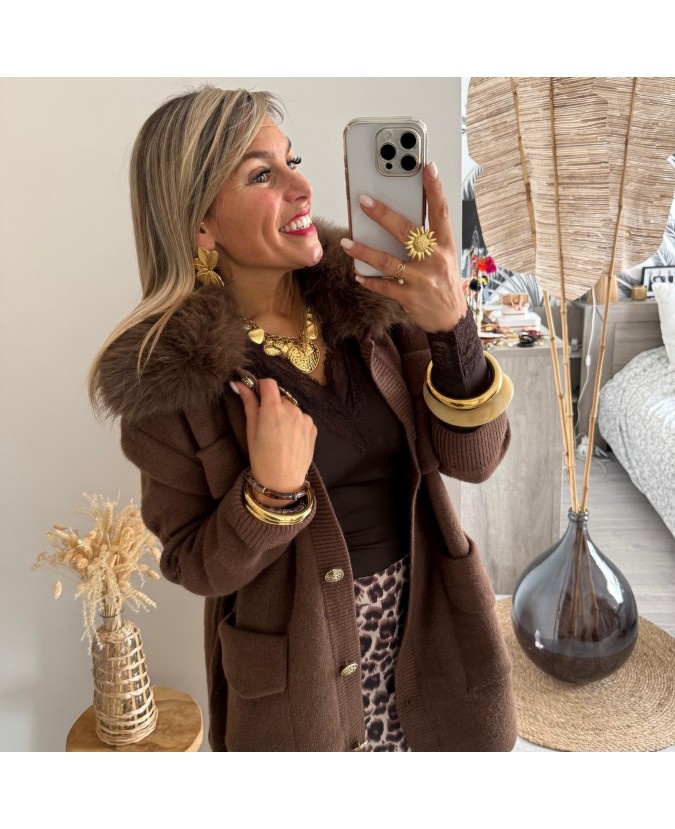 VESTE BARCLAY - CHOCO