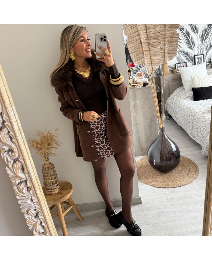 VESTE BARCLAY - CHOCO