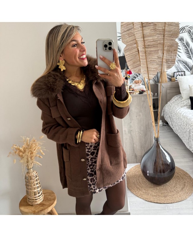 VESTE BARCLAY - CHOCO