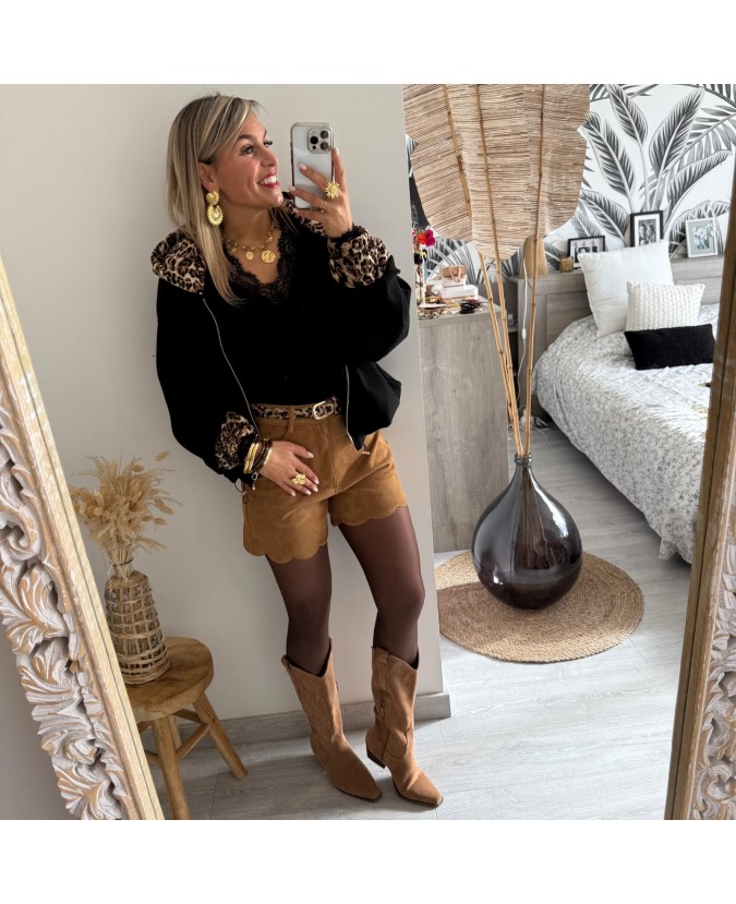 SHORT ILORNA - CAMEL