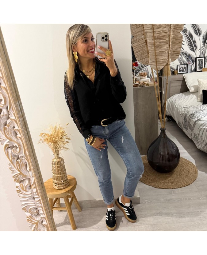 CHEMISE LAURIAN - NOIR