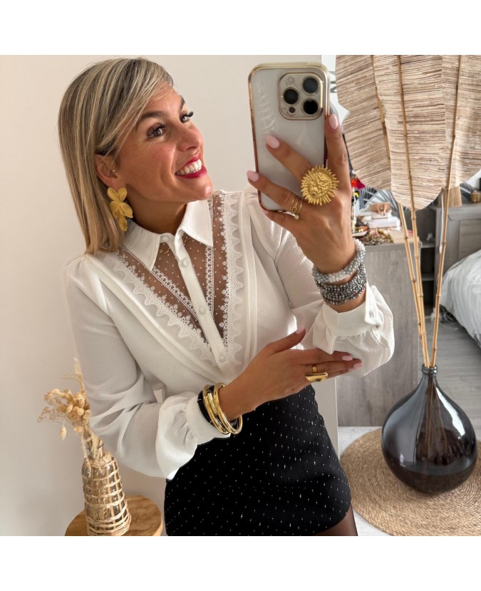 CHEMISE CHANTAL - BLANC