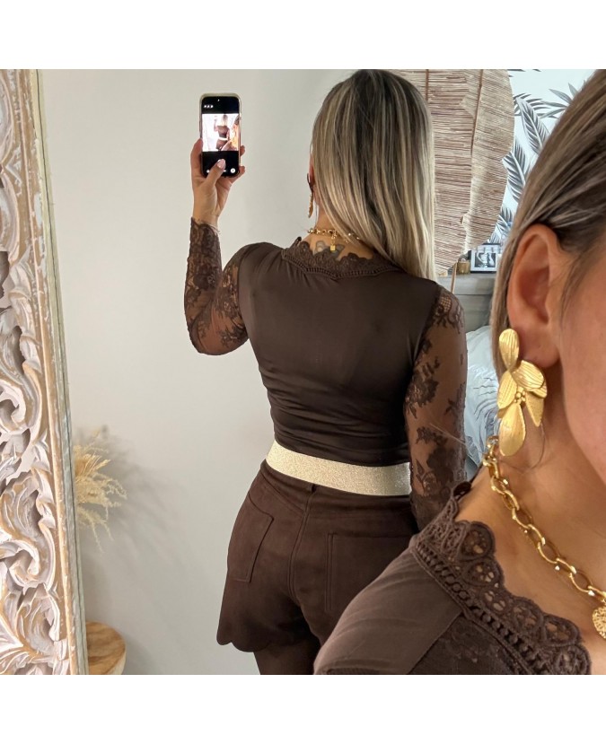 SHORT ILORNA - CHOCOLAT