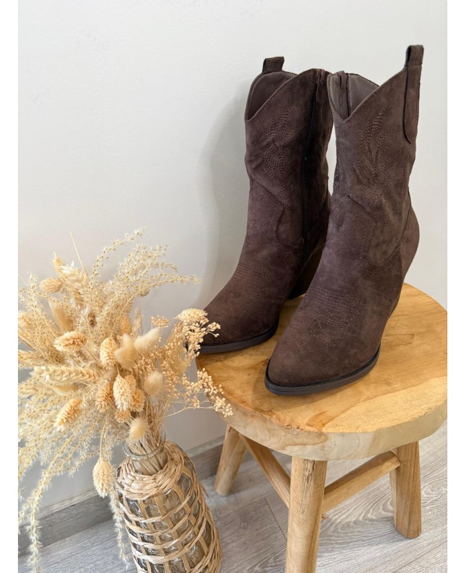 BOTTINES YRIAN - CHOCO
