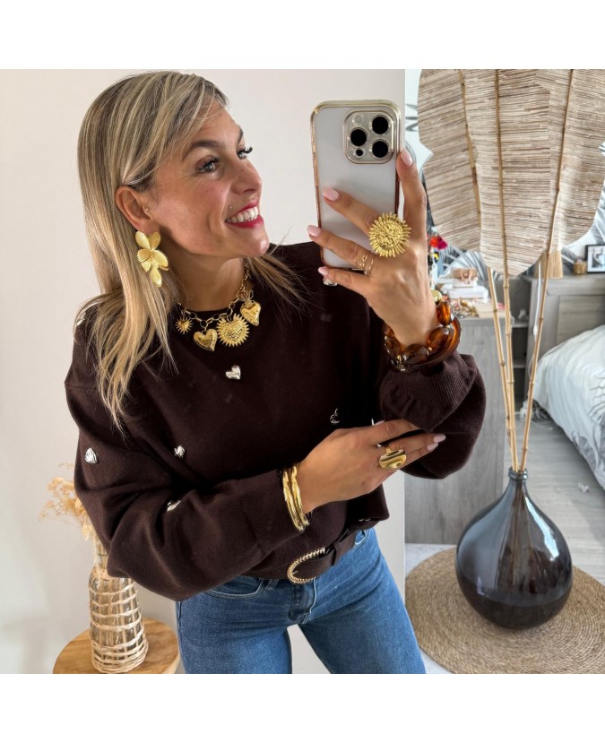 PULL HOANG - CHOCOLAT