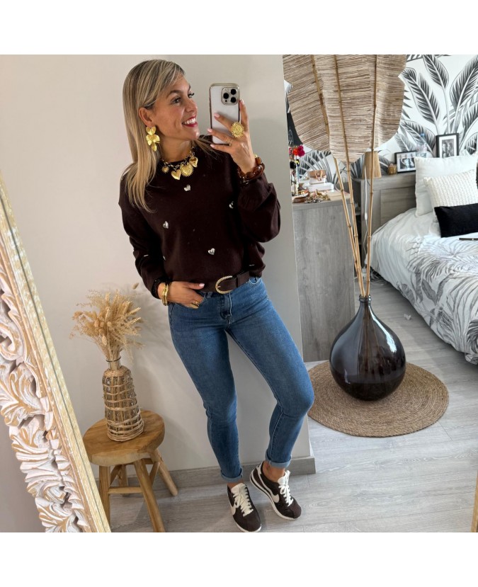 PULL HOANG - CHOCOLAT