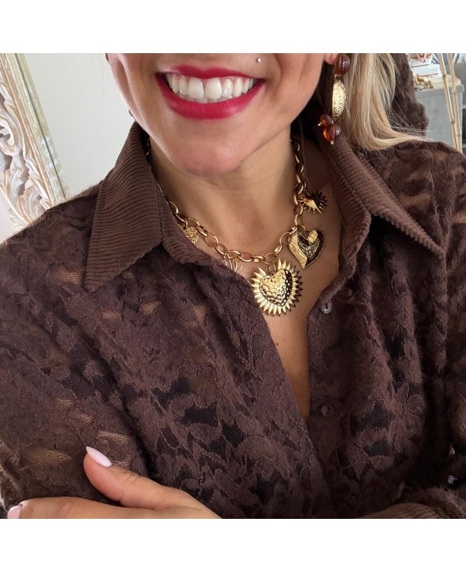 CHEMISE DETER - CHOCOLAT