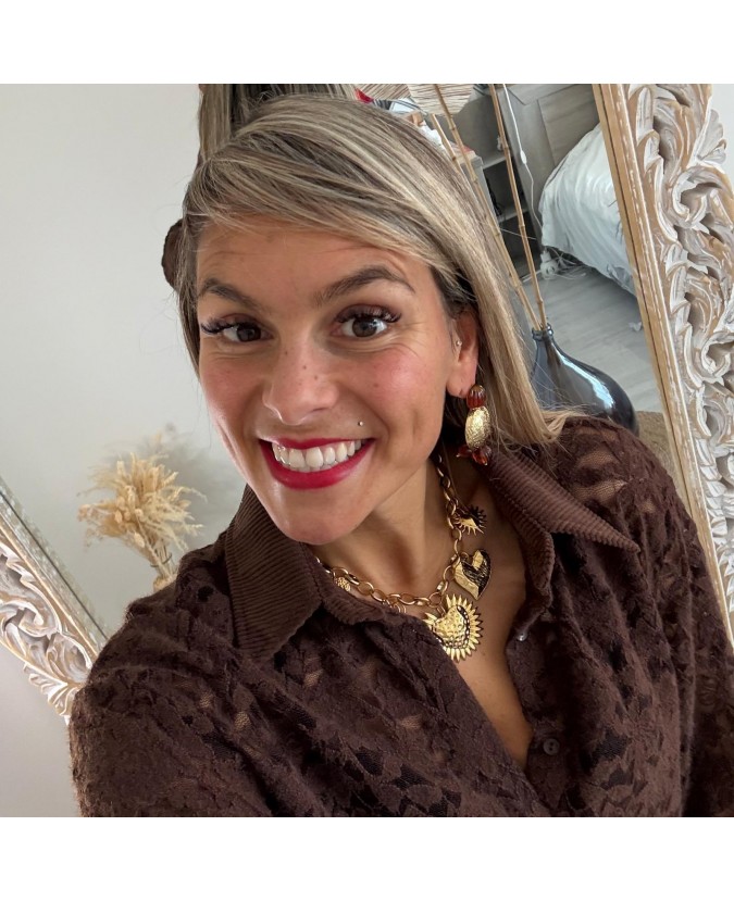 CHEMISE DETER - CHOCOLAT