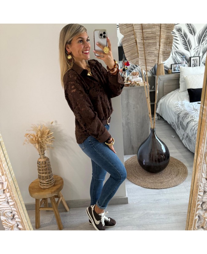 CHEMISE DETER - CHOCOLAT