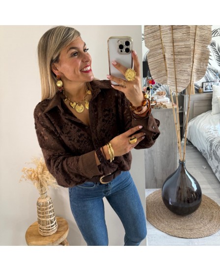 CHEMISE DETER - CHOCOLAT