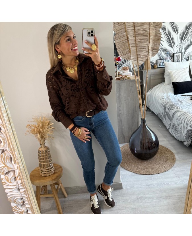 CHEMISE DETER - CHOCOLAT