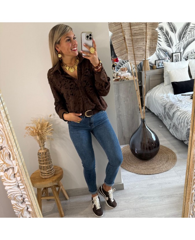 CHEMISE DETER - CHOCOLAT