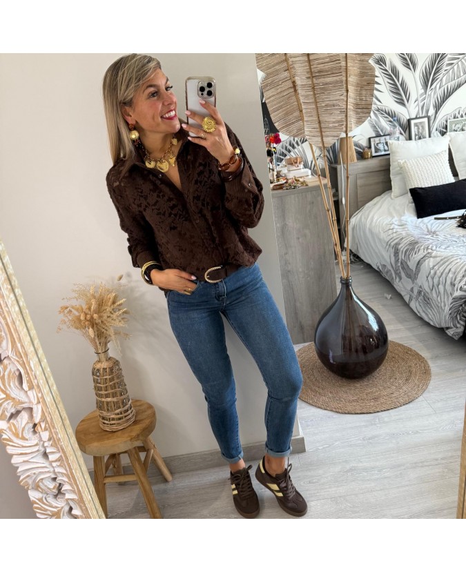 CHEMISE DETER - CHOCOLAT