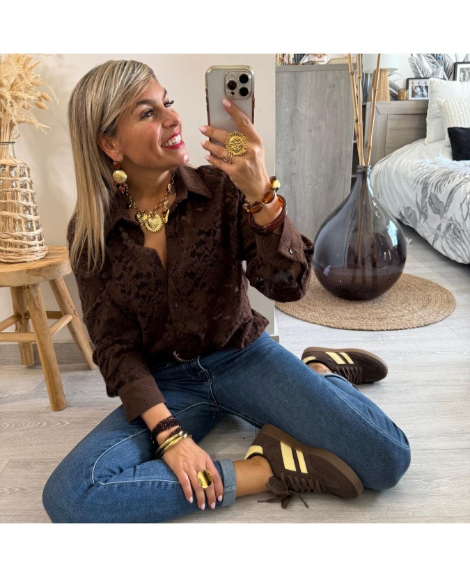 CHEMISE DETER - CHOCOLAT