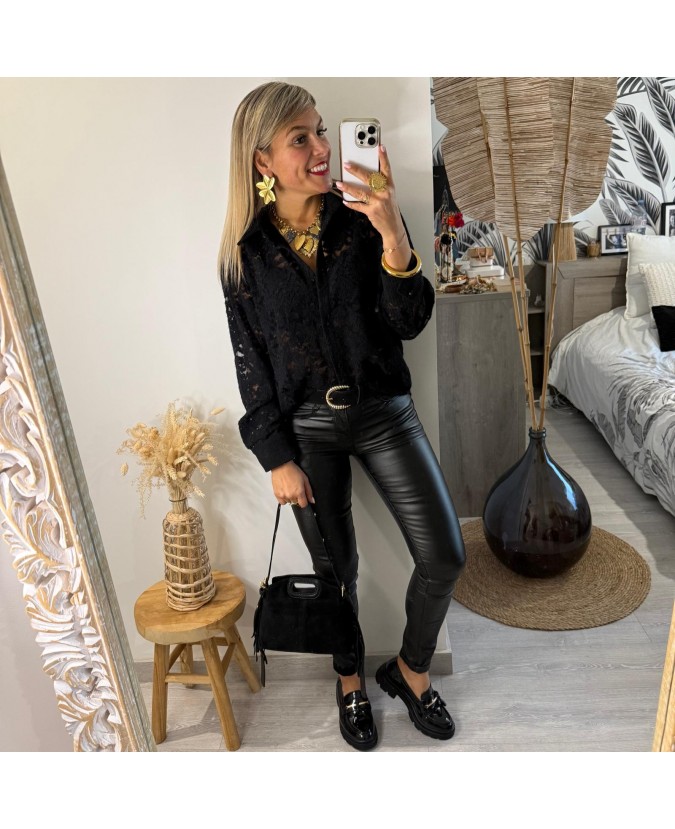 CHEMISE DETER - NOIR