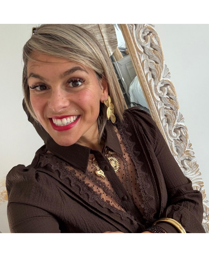 CHEMISE CHANTAL - CHOCOLAT