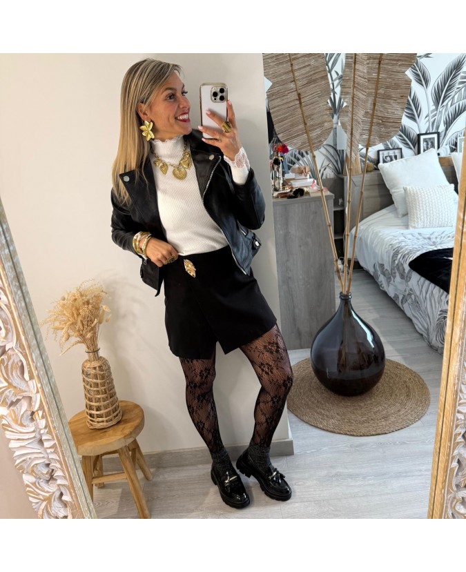 JUPE SHORT DANNY - NOIR