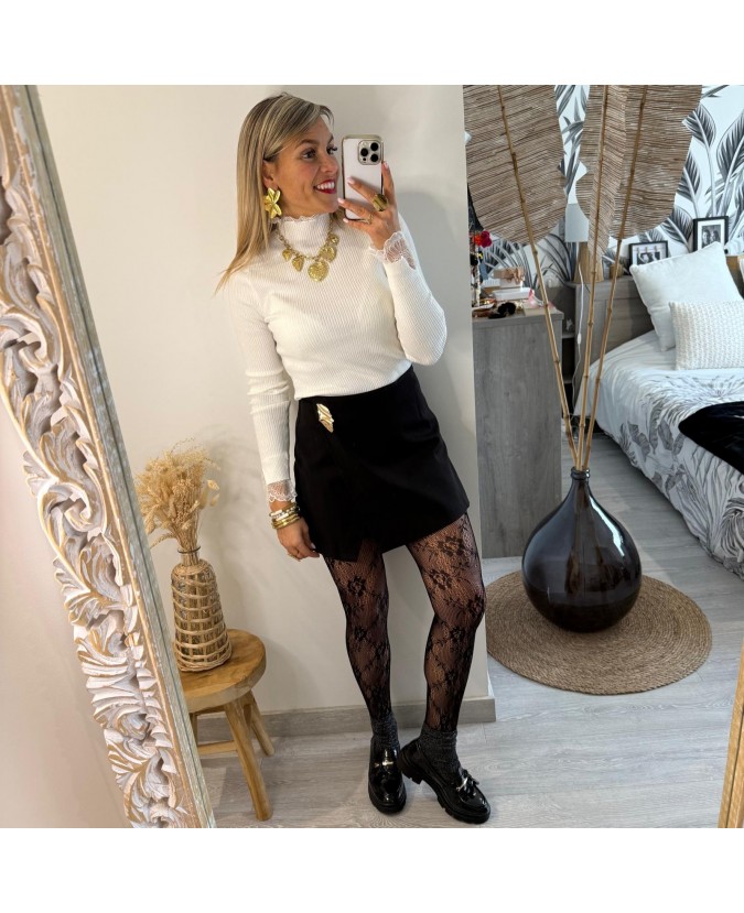 JUPE SHORT DANNY - NOIR