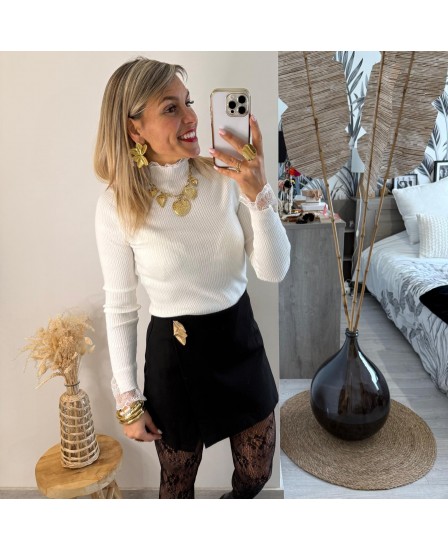 JUPE SHORT DANNY - NOIR