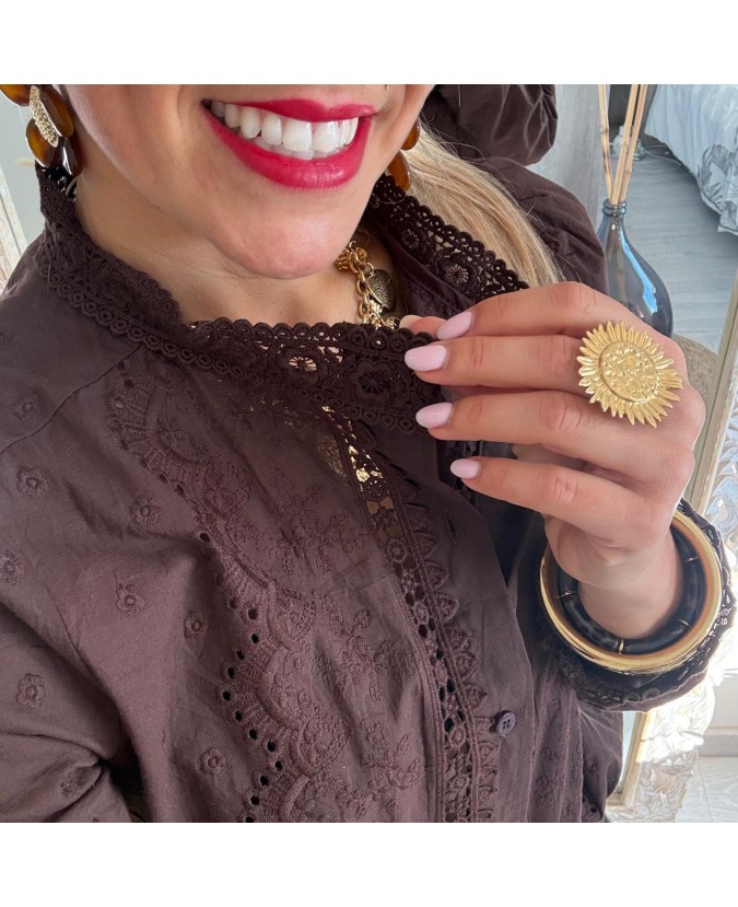 CHEMISE PAOLINA - CHOCOLAT