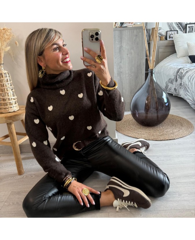 PULL SAMIR - CHOCOLAT