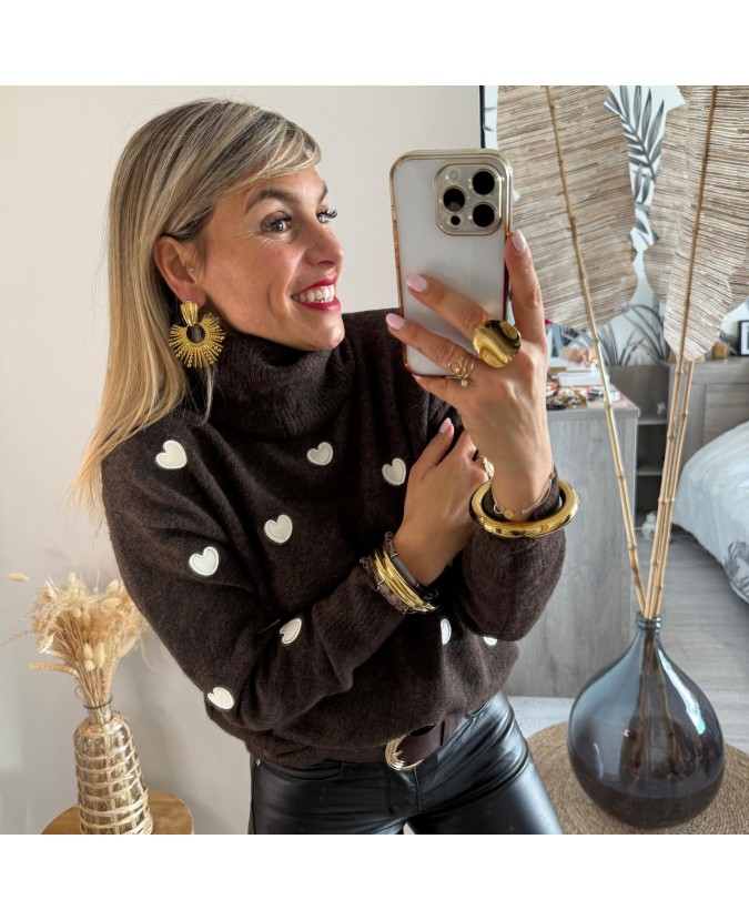 PULL SAMIR - CHOCOLAT