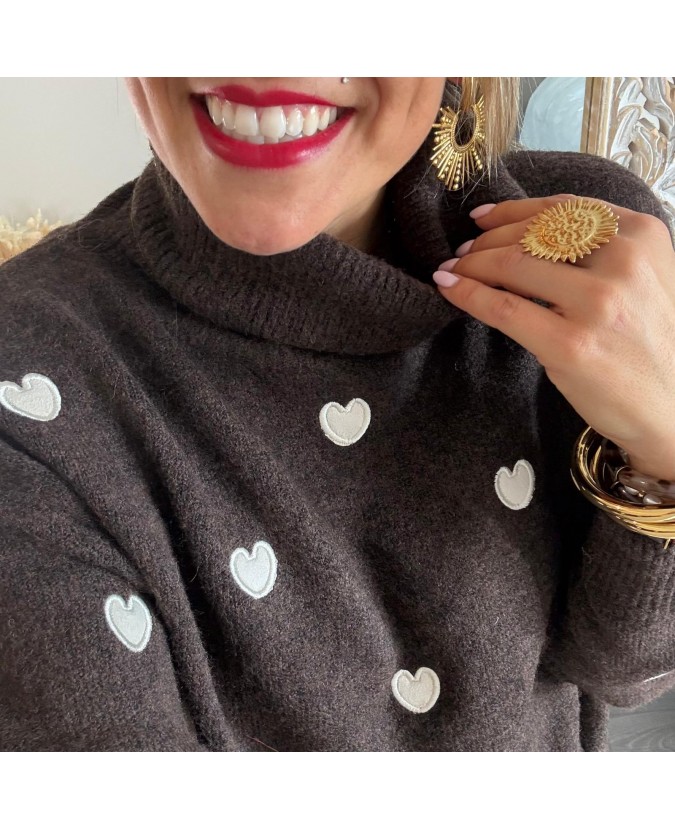 PULL SAMIR - CHOCOLAT