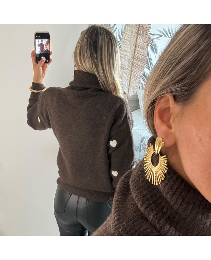 PULL SAMIR - CHOCOLAT