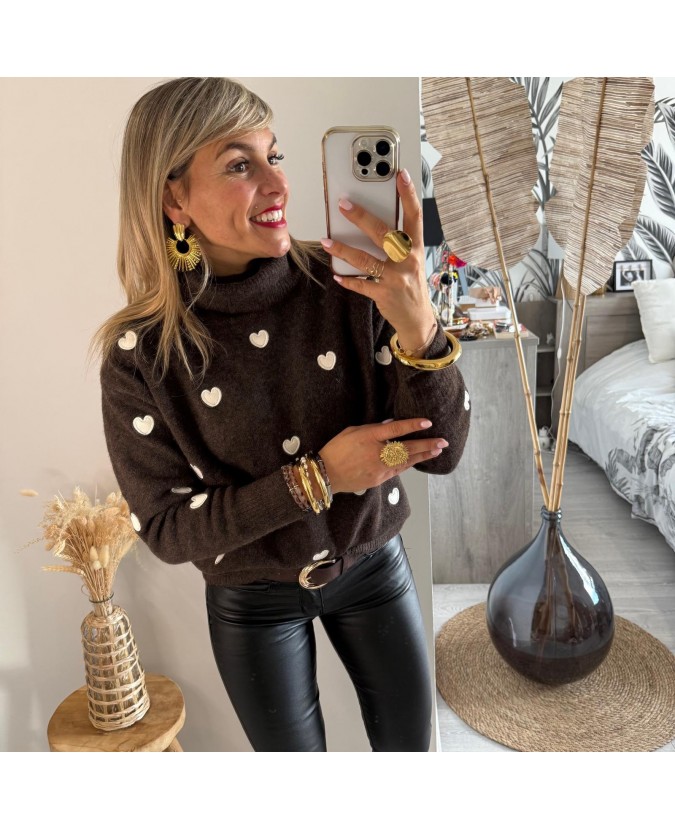 PULL SAMIR - CHOCOLAT