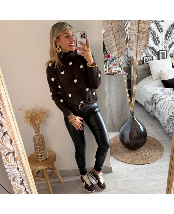 PULL SAMIR - CHOCOLAT