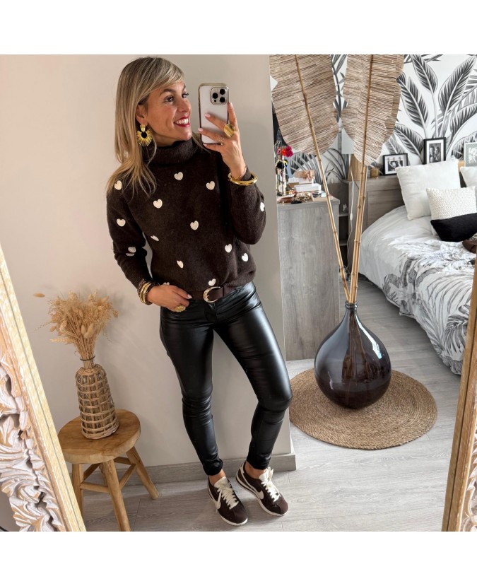 PULL SAMIR - CHOCOLAT