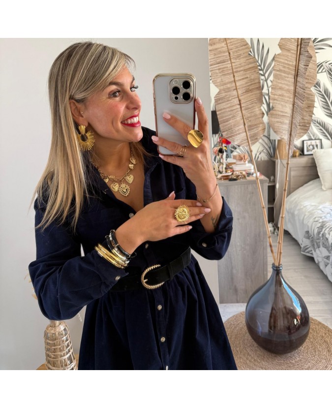 ROBE JOSIANE - BLEU MARINE