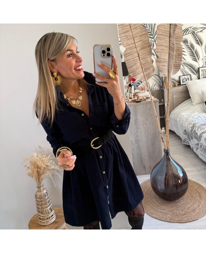 ROBE JOSIANE - BLEU MARINE