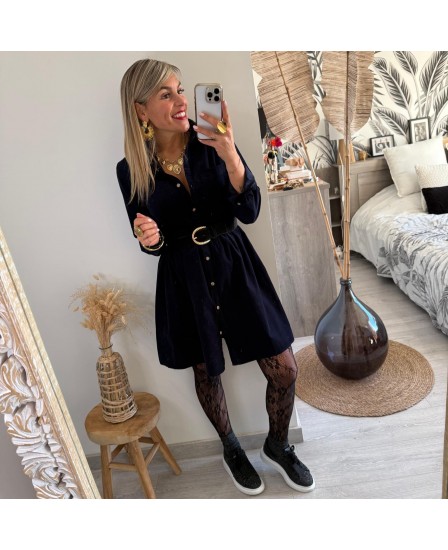 ROBE JOSIANE - BLEU MARINE