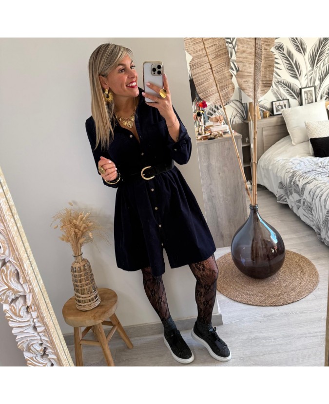 ROBE JOSIANE - BLEU MARINE