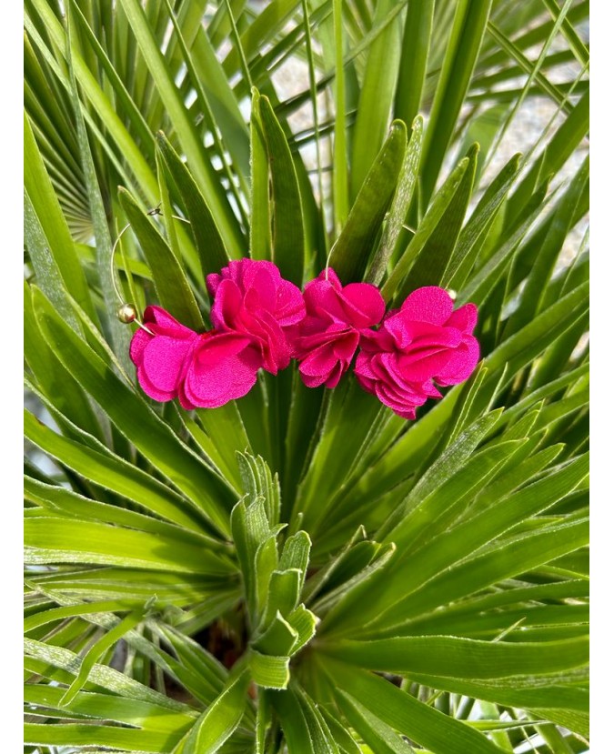 BOUCLES D'OREILLES ABBY - FUSHIA